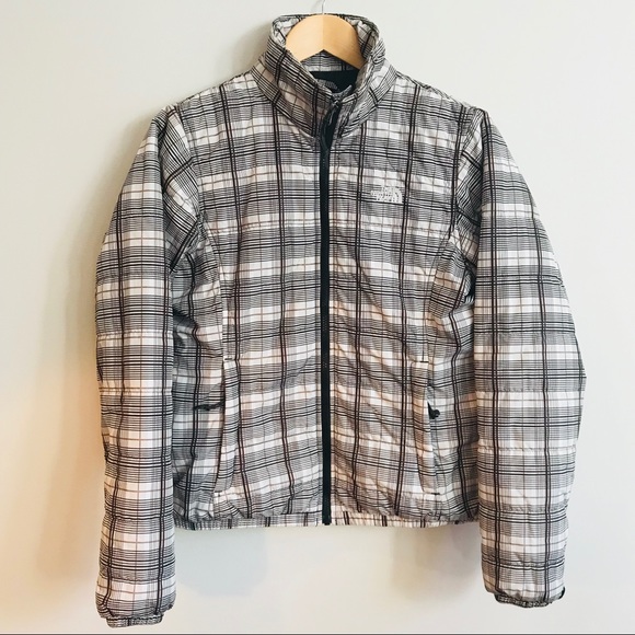 The North Face Plaid Puffer Jacket 
